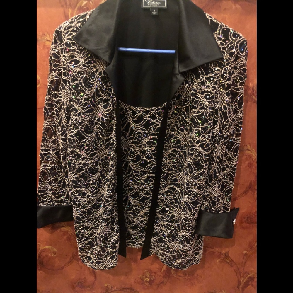 Silk gorgeous pants suit -
